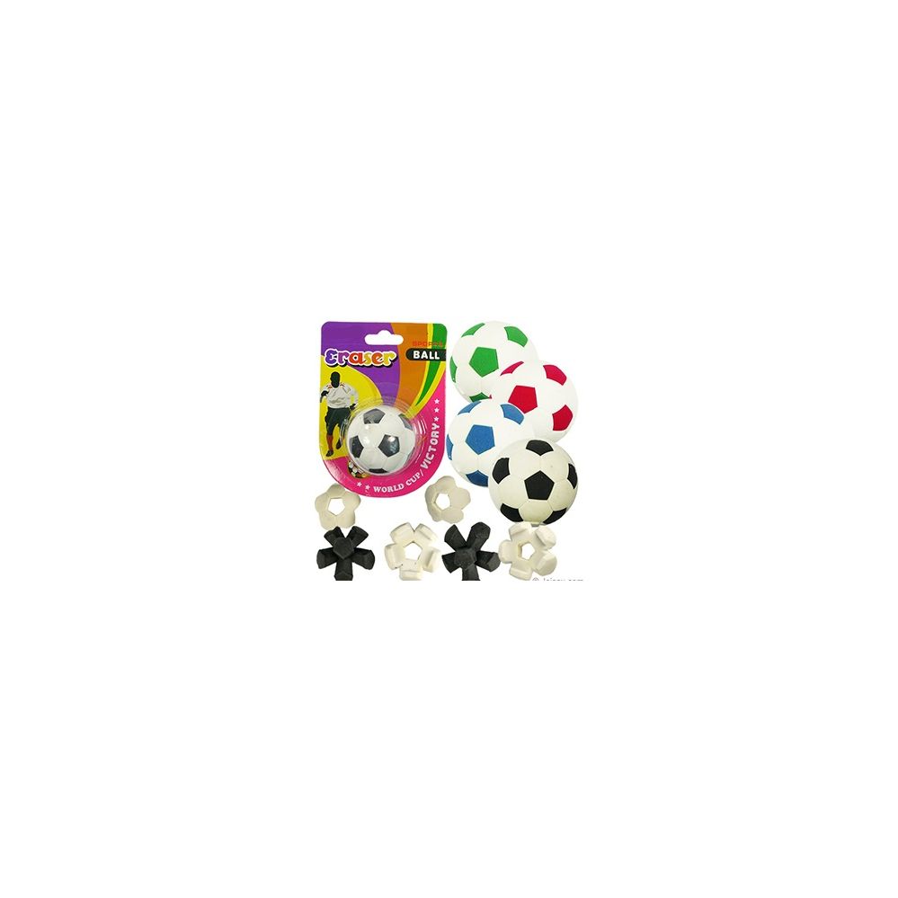 192 Units of SOCCER BALL PUZZLE ERASERS at