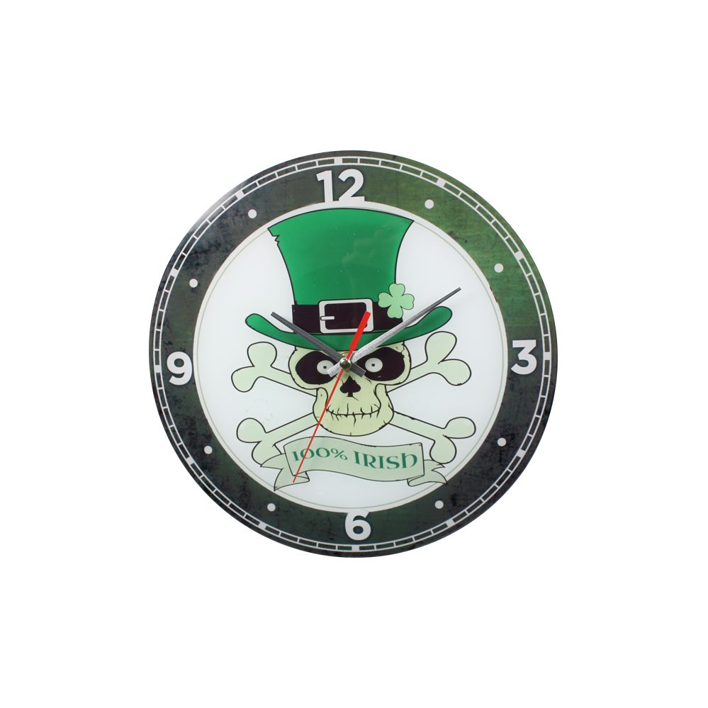 12 Units of Glass Wall Clock Irish at
