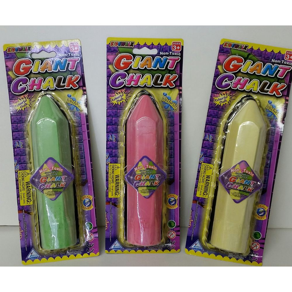 72 Units of Assorted Color Jumbo Chalk CHALK,CHALKBOARDS,CRAYONS at