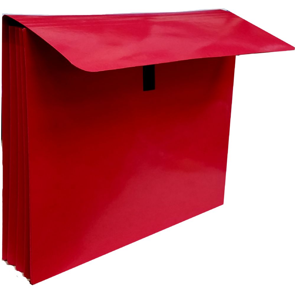 20 Units of Red Expanding Wallet 9.5" X 12"x 3" Folders and Report