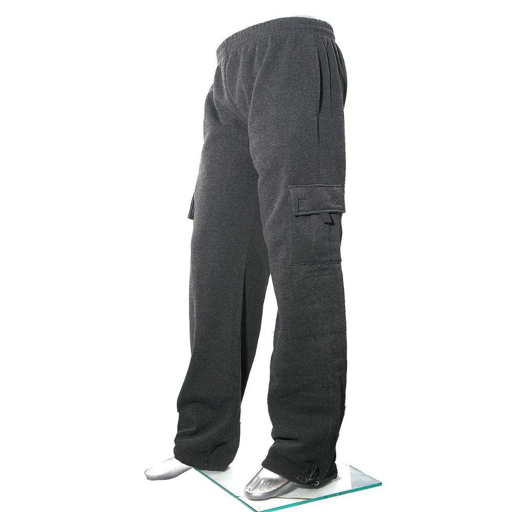 12 Units of Men's Cargo Sweat Pants 90% Poly 10% Cotton - Mens Sweatpants - at - alltimetrading.com