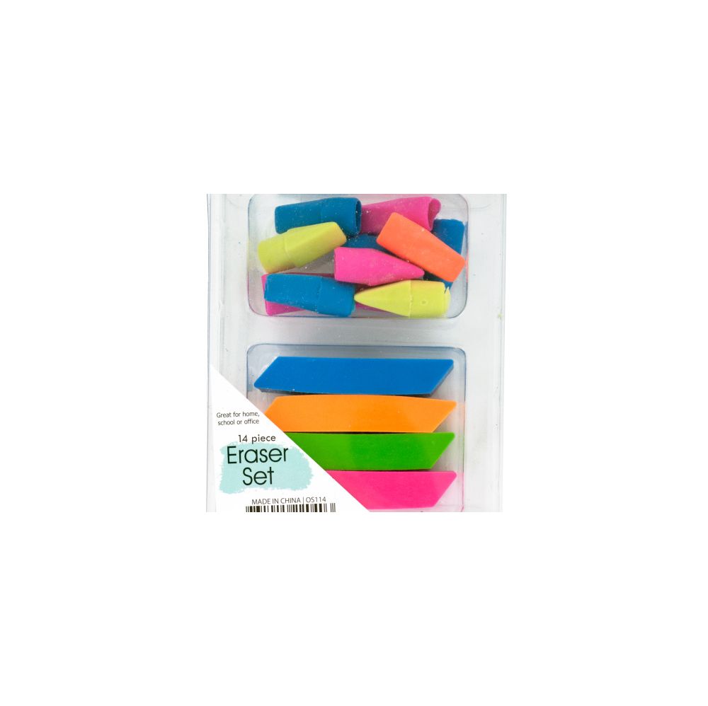 72 Units of Colorful Eraser Set Erasers at