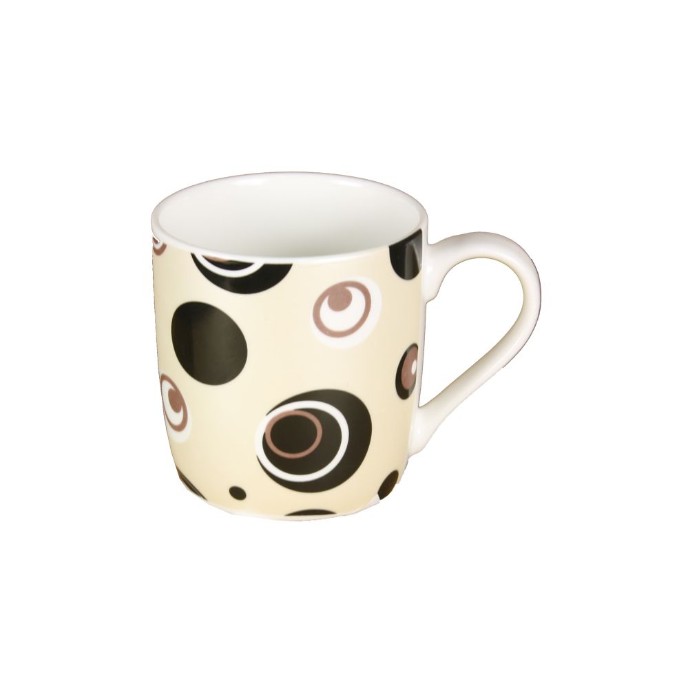 72 Units of Coffee Mug With Circle Pattern Coffee Mugs at