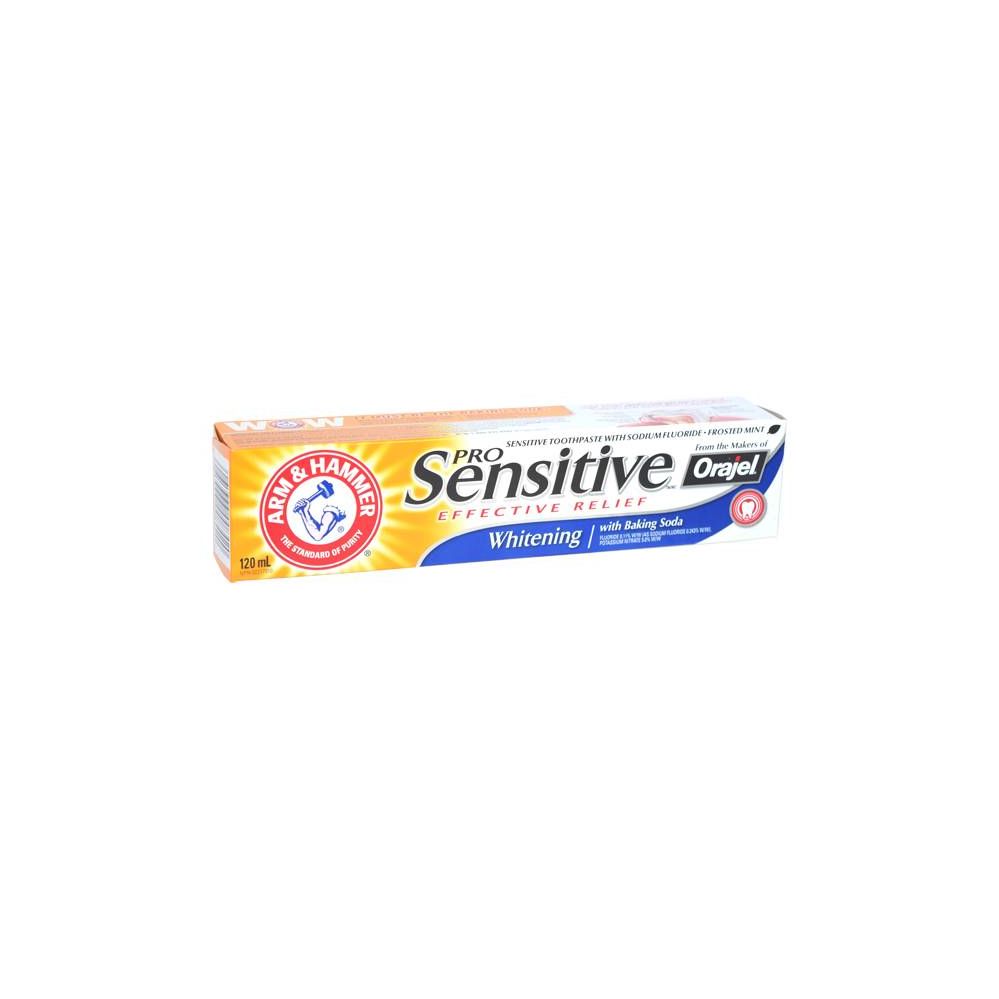 24 Units of Arm & Hammer Sensitive 120ml Whitening Toothbrushes and