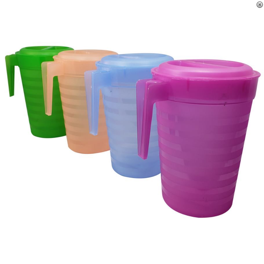 72 Units of 1 GALLON PLASTIC PITCHER WITH LID at
