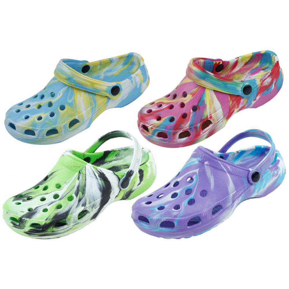 tie dye rubber sandals