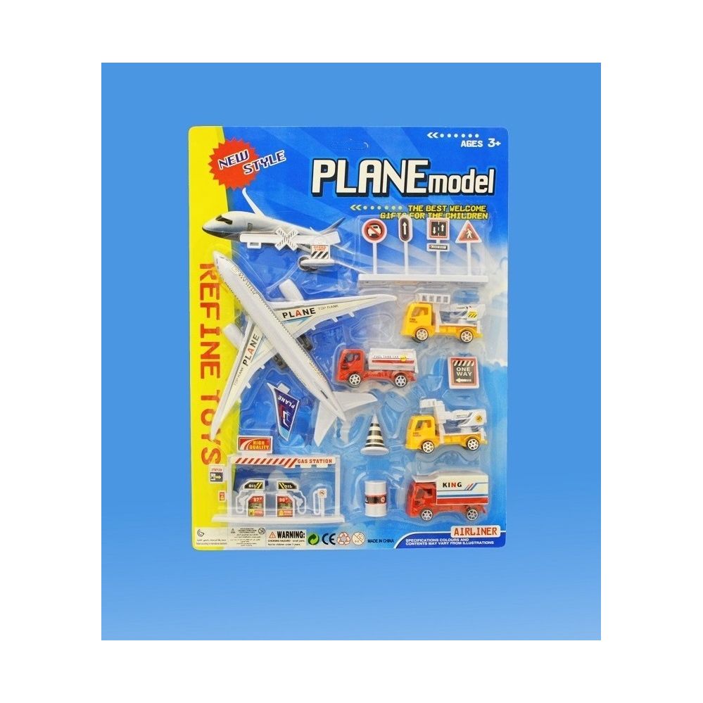 18 Units Of Airplane And Car Set In Blister Card Cars Planes Trains Bikes