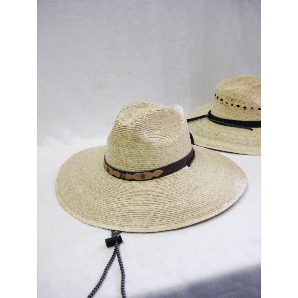 24 Units of Mens Straw Hat In Beige Bucket Hats at