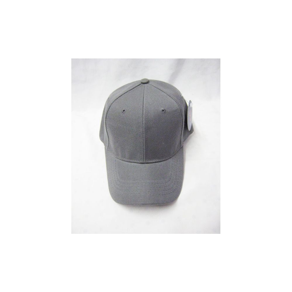 plain grey baseball cap