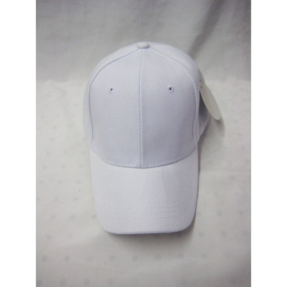 bulk white baseball caps
