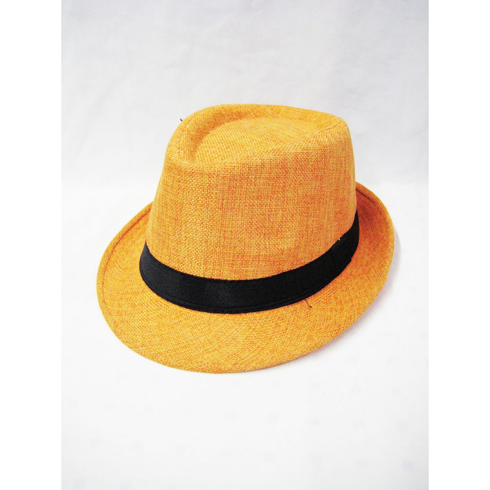 36 Units of Orange Fedora Hat at