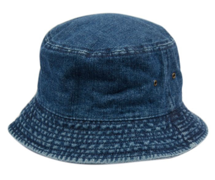 24 Units of DENIM BUCKET HATS IN BLUE - at - 0