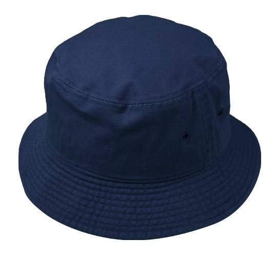 12 Units of Plain Cotton Bucket Hats In Navy Bucket Hats at
