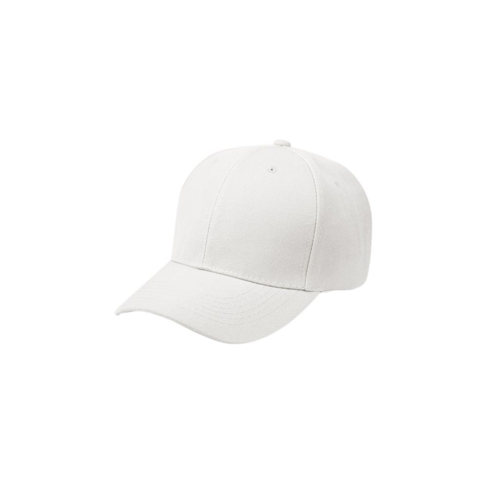 36 Units of Plain Baseball Velcro Cap In White Baseball Caps & Snap