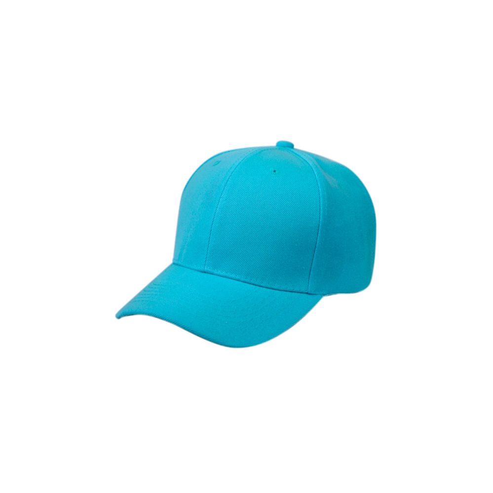 36 Units of Plain Baseball Velcro Cap In Torquoise Baseball Caps