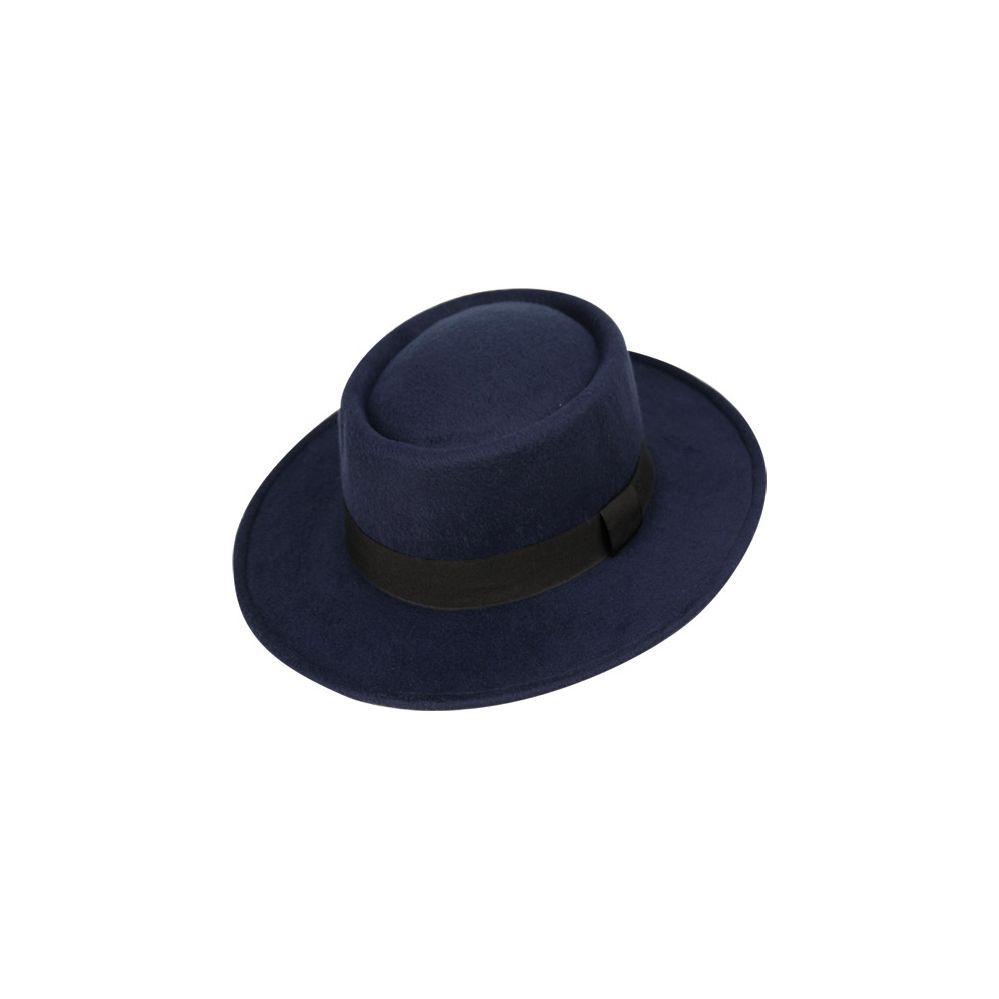24 Units of Men's Fedora Hats In Navy Fedoras, Driver Caps & Visor at