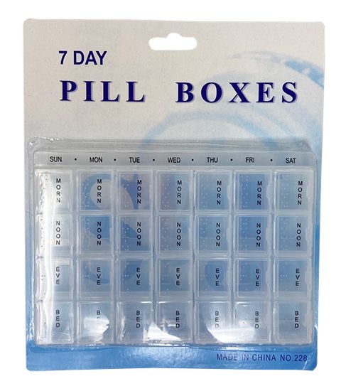 72 Units of Pill Box Pill Boxes and Accesories at