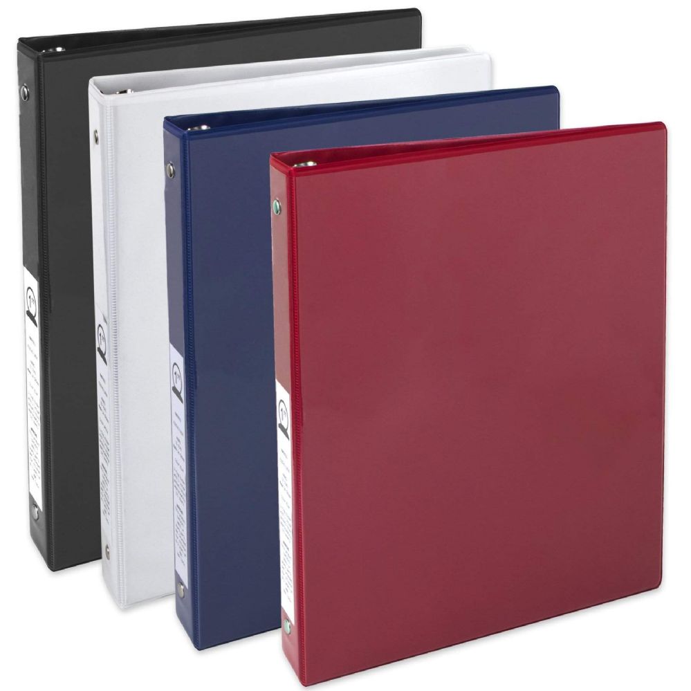 24 Units of 1 Inch Binder With Two Pockets Assorted Clipboards and Binders at