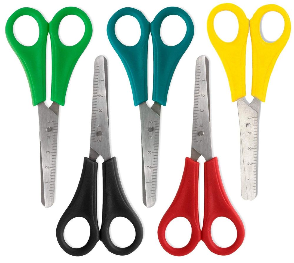 96 Units of 5 Inch Scissor Blunt Tip Scissors at
