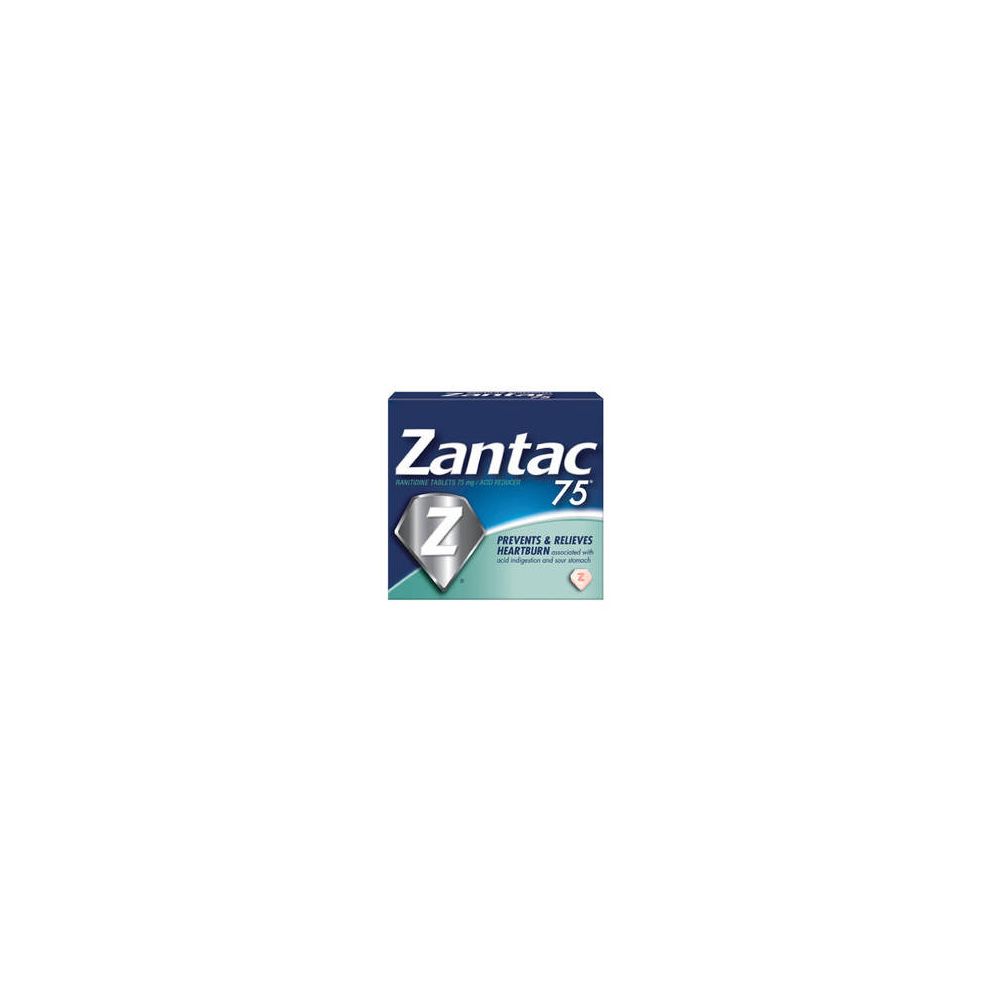 25 Units of Zantac 1pk 75mg Box Pain and Allergy Relief at