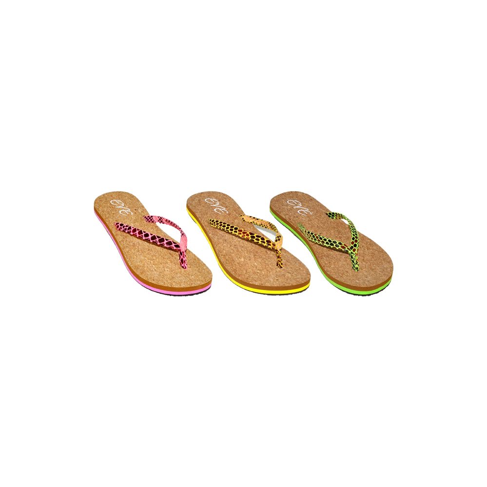 bright coloured flip flops