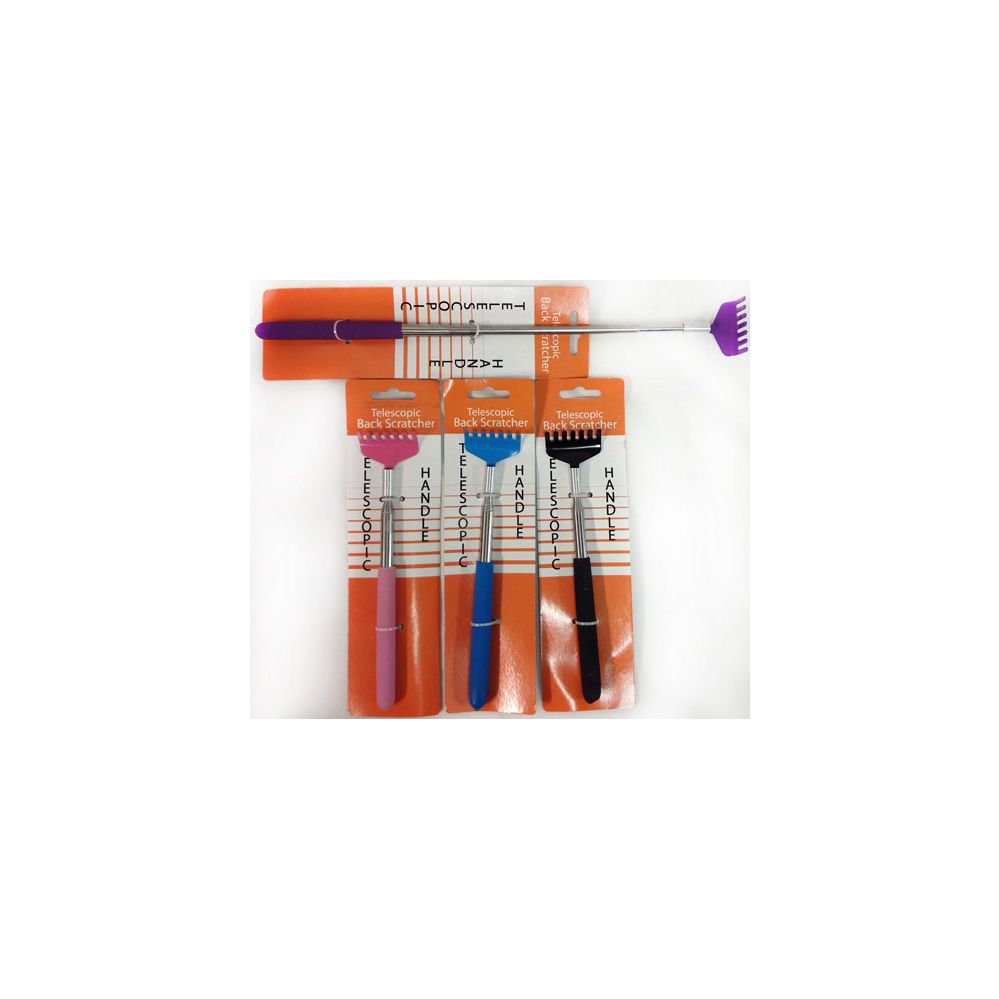 24 Units of Wholesale Telescopic Back Scratcher Assorted Colors Back
