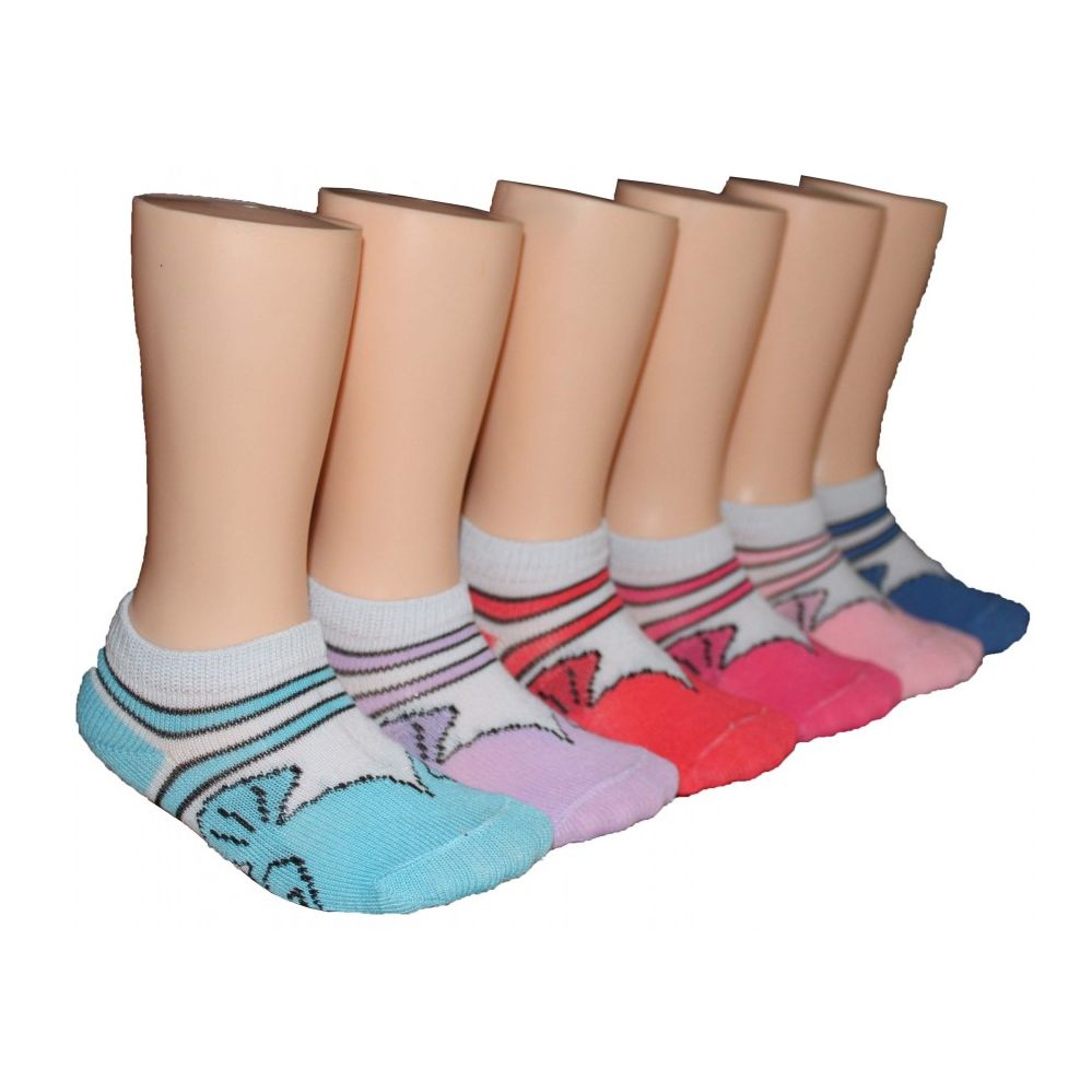 480 Units Of Girls Printed Low Cut Ankle Socks Girls Ankle Sock At