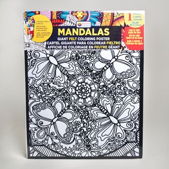 Download 48 Units of Coloring Poster 16 X 20 Felt Mandalas 6 Assorted - Poster & Foam Boards - at ...