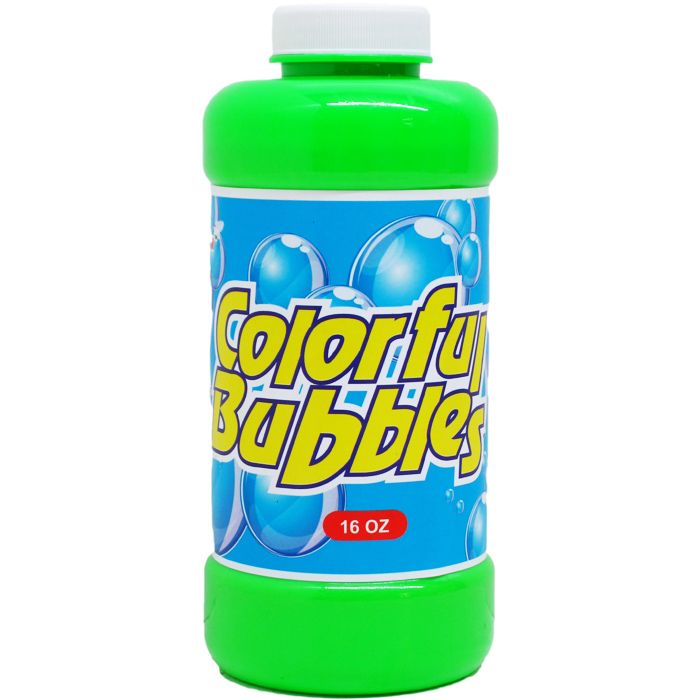 24 Units of 6.5" 16 OZ BUBBLE SOLUTION IN PLASTIC CONTAINER, 3 ASST