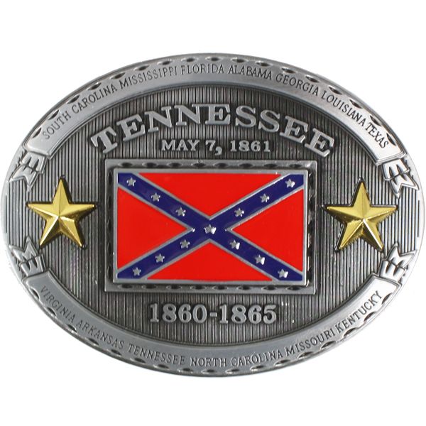 24 Units of Tennessee Rebel Flag Belt Buckle Belt Buckles at