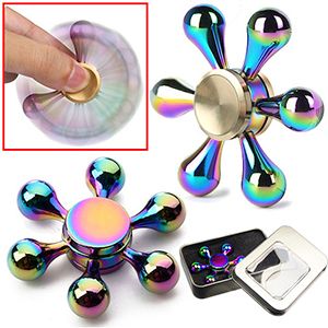 iridescent fidget spinner