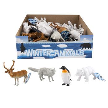 36 Units of Winter Animal Figurines 