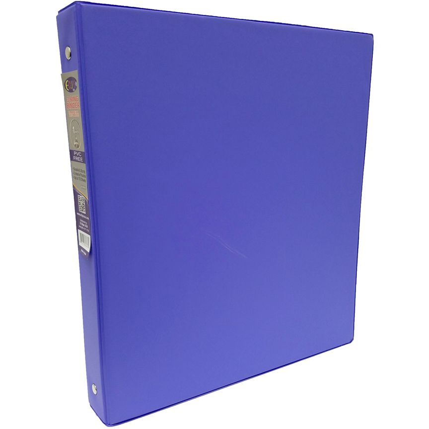 48 Units of Vinyl binder, 1", 2 pockets, purple at