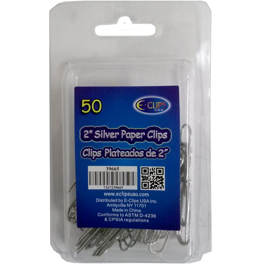 48 units of paper clips 2 50 ct silver push pins and tacks
