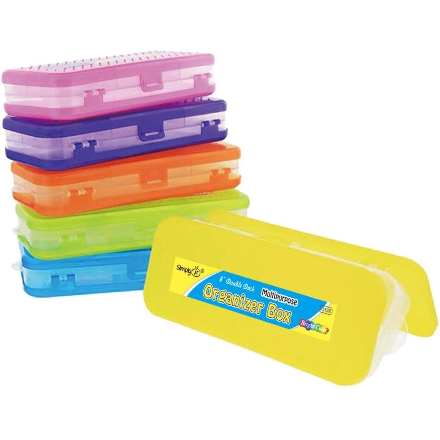 96 Units of Pencil Box 2 Layers Pencil Boxes & Pouches at