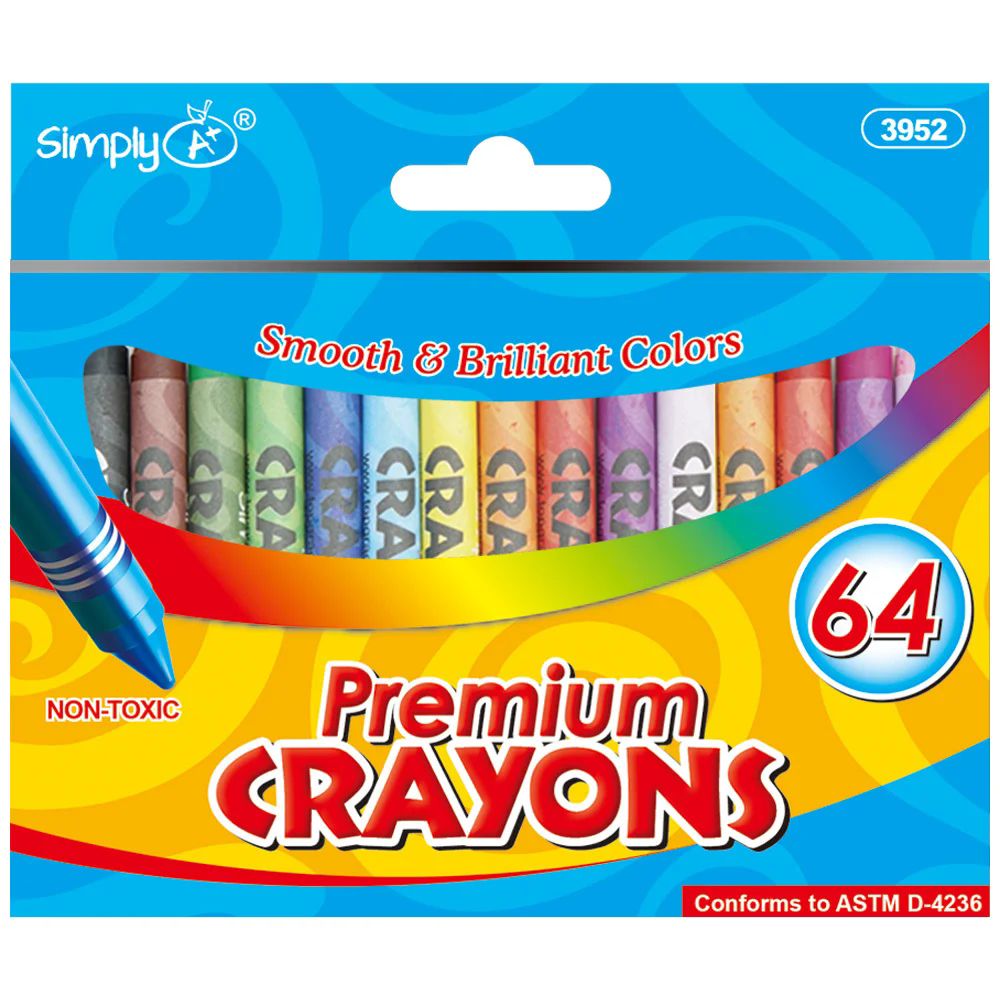 96 Units of 36 Count Crayon Chalk,Chalkboards,Crayons at