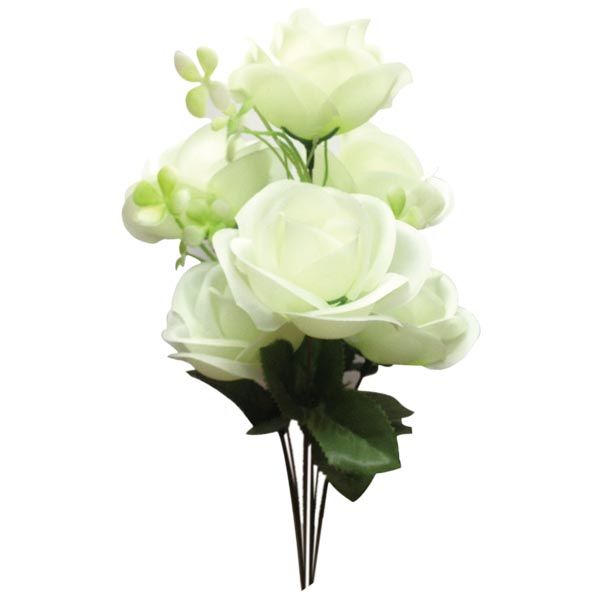 72 Units of White Rose Artificial Flowers at