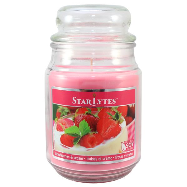 24 Units of Strawberry Candle 18oz Candles & Accessories at