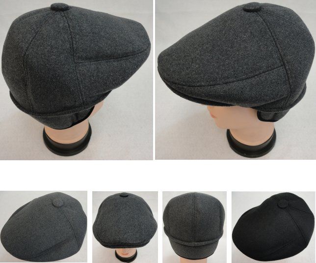 wool driving cap with ear flaps