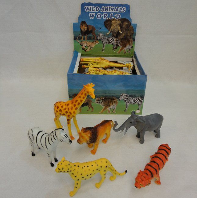 large plastic zoo animals