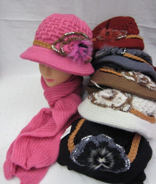 funky hat and scarf sets