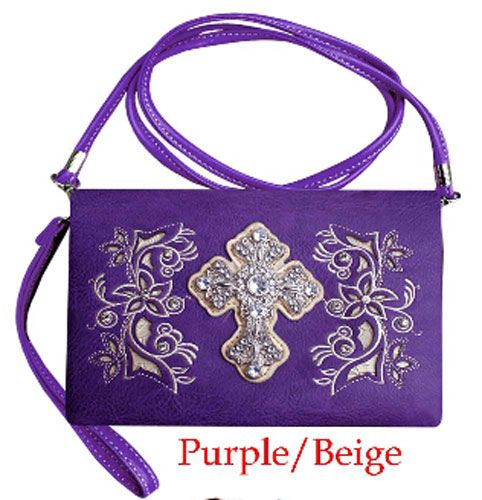 rhinestone cross purses