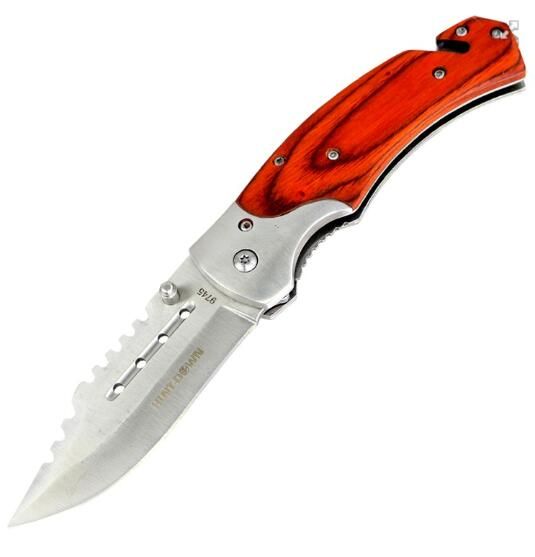 12 Units of HunTDown 8" Spring Assisted Tactical Rescue Pocket Knife