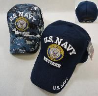 retired navy ball caps