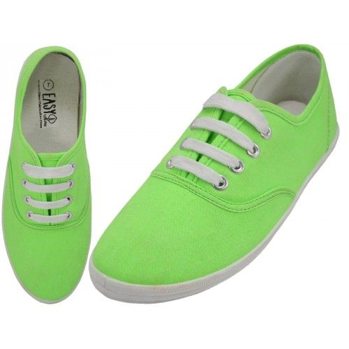 womens green casual shoes
