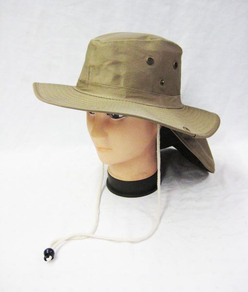 24 Units of Men's Cowboy Fishing Safari Boonie Hat In Khaki Cowboy