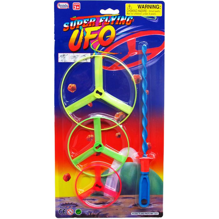 72 Units of Super Flying Ufo Launcher Toy Sets at