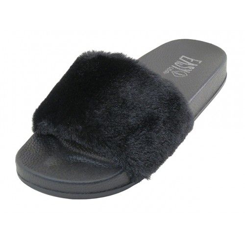 fur flip flops wholesale