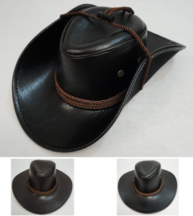 leather boonie hat