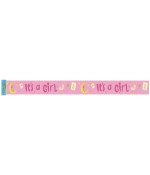 144 units of its a girl banner twelve feet party banners at